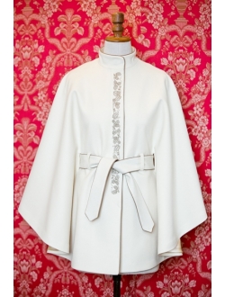 Vlněné paleto - Slonová kost s cappuccino